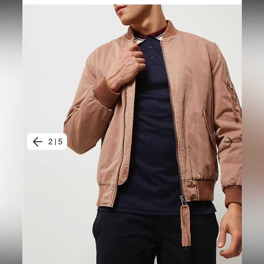 River Island Men’s Basic Bomber Jacket